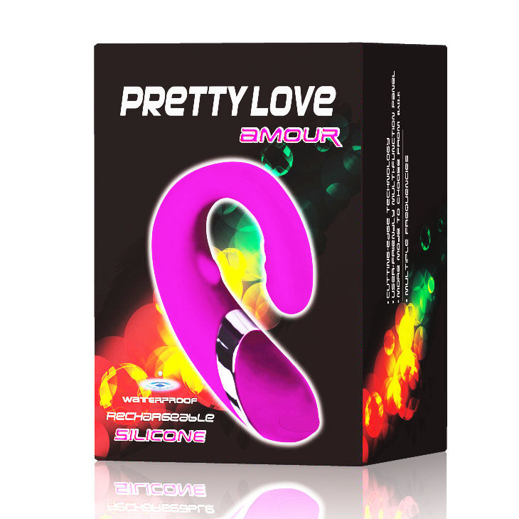 Stimolatore prostata e G-spot lilla tecnologia tattile 12 funzioni vibrazione silicone medico Pretty Love