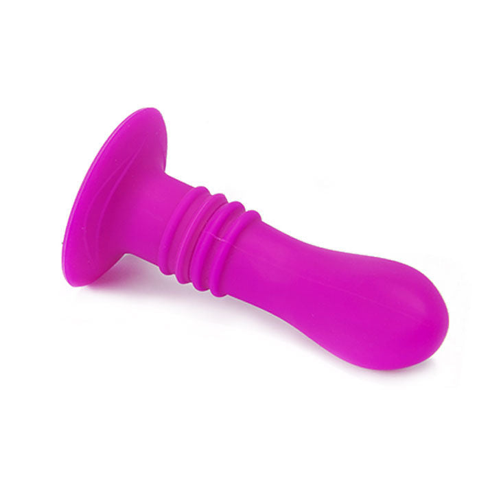 Vibratore plug anale impermeabile 100 silicone con 10 modalità vibrazione e ventosa Pretty Love Smart