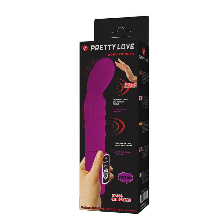 vibratore lilla touch sensitive massaggiatore resistente acqua silicone sicuro senza fili uso doccia pretty love smart