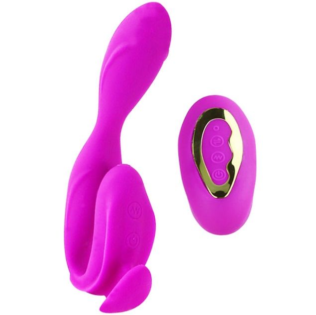 massaggiatore vibratore lilla potente ergonomico silicone sicuro impermeabile 12 modalità ricaricabile Pretty Love