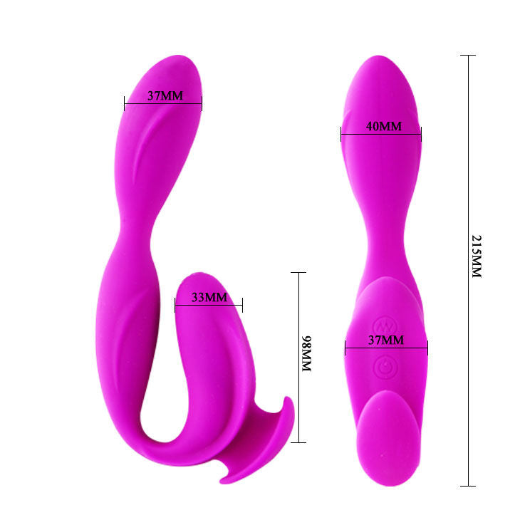 massaggiatore vibratore lilla potente ergonomico silicone sicuro impermeabile 12 modalità ricaricabile Pretty Love