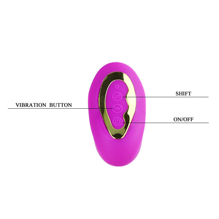 massaggiatore vibratore lilla potente ergonomico silicone sicuro impermeabile 12 modalità ricaricabile Pretty Love