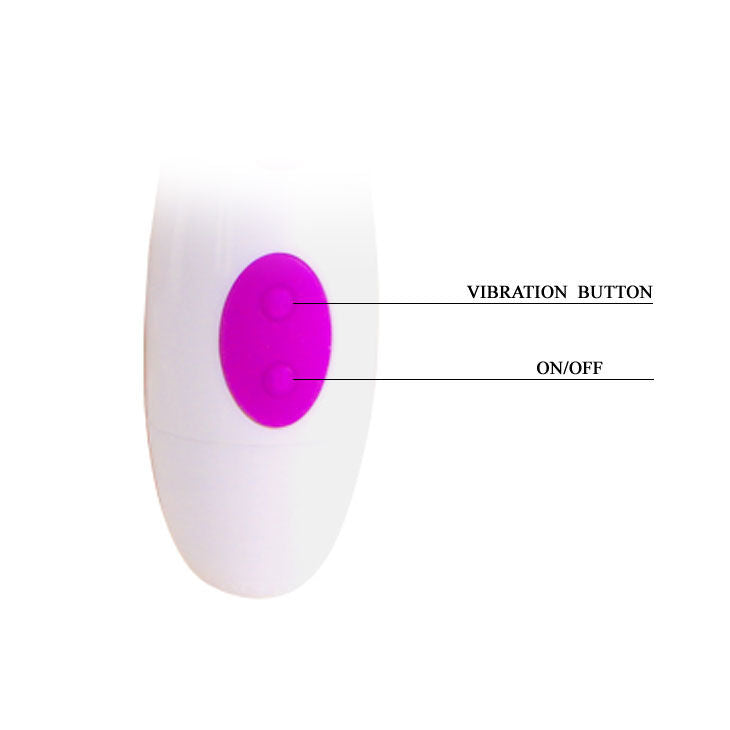 Vibratore stimolatore clitoride vaginale punto G 7 velocità ergonomico silicone alta qualità Pretty Love
