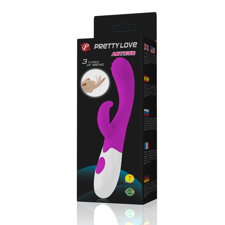 Vibratore stimolatore clitoride vaginale punto G 7 velocità ergonomico silicone alta qualità Pretty Love
