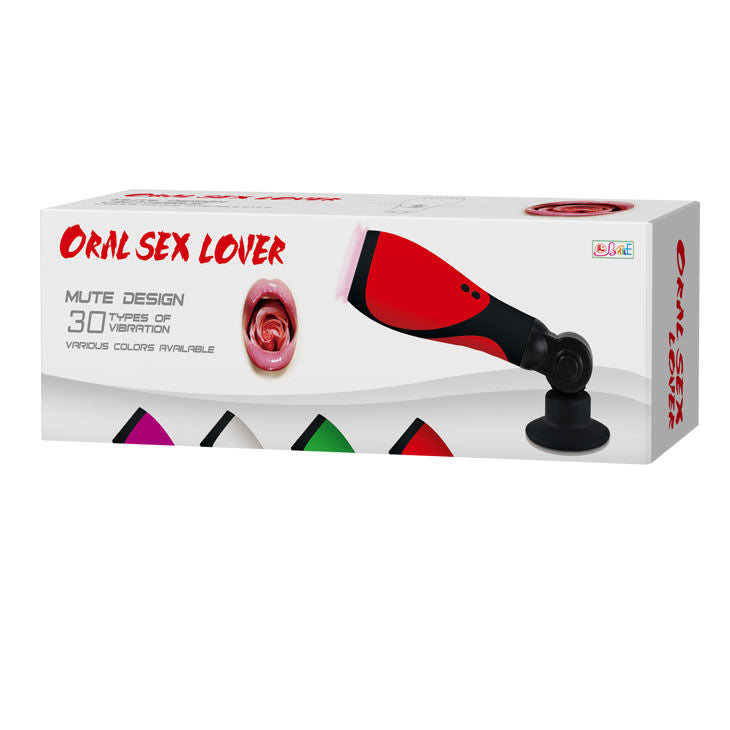 Masturbatore maschile con 30 modalità di vibrazione e silicone FDA simulazione sesso orale con ventosa Baile For Him