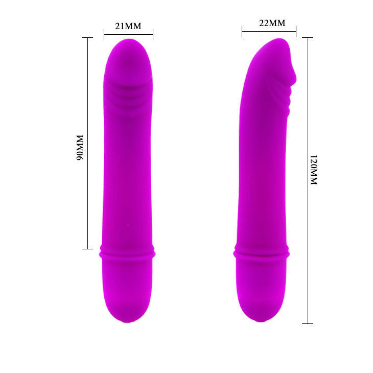 Vibratore elegante lilla in silicone qualità con 10 modalità vibrazione silenzioso e facile da usare Pretty Love Flirtation