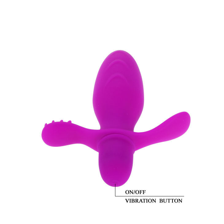 Vibratore Pretty Love Fith vibrazione silenziosa stimolatore clitoride silicone FDA 10 funzioni 3x11 cm