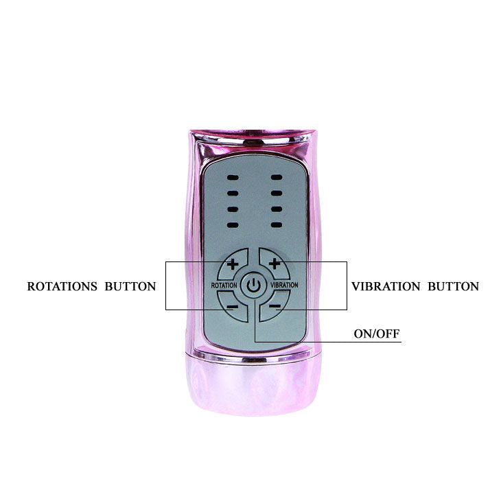 Vibratore doppia rotazione up and down coniglio farfalla 12 funzioni USB stimolazione clitoride punto G Baile Rotations