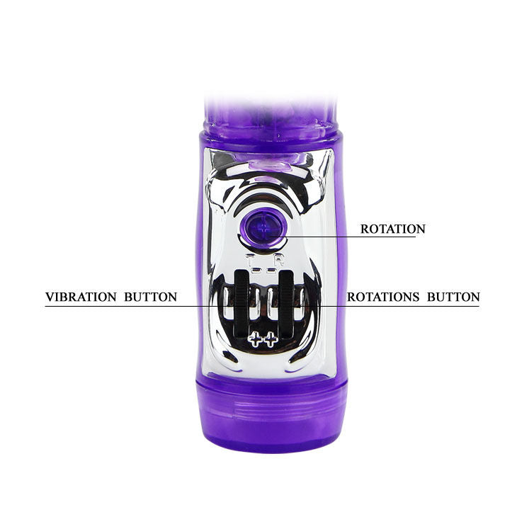 Vibratore doppia rotazione stimolazione punto G e clitoride sommergibile multivelocità silicone Baile Rotations