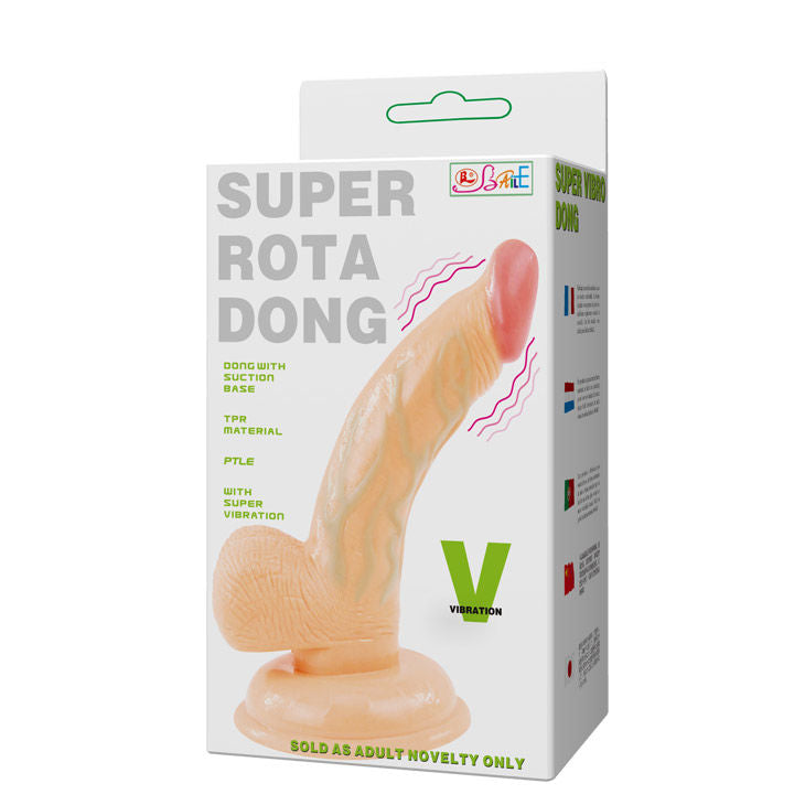 pene realistico vibrante con ventosa potente super rota dong tpr senza ftalati unisex 15 cm baile vibrators