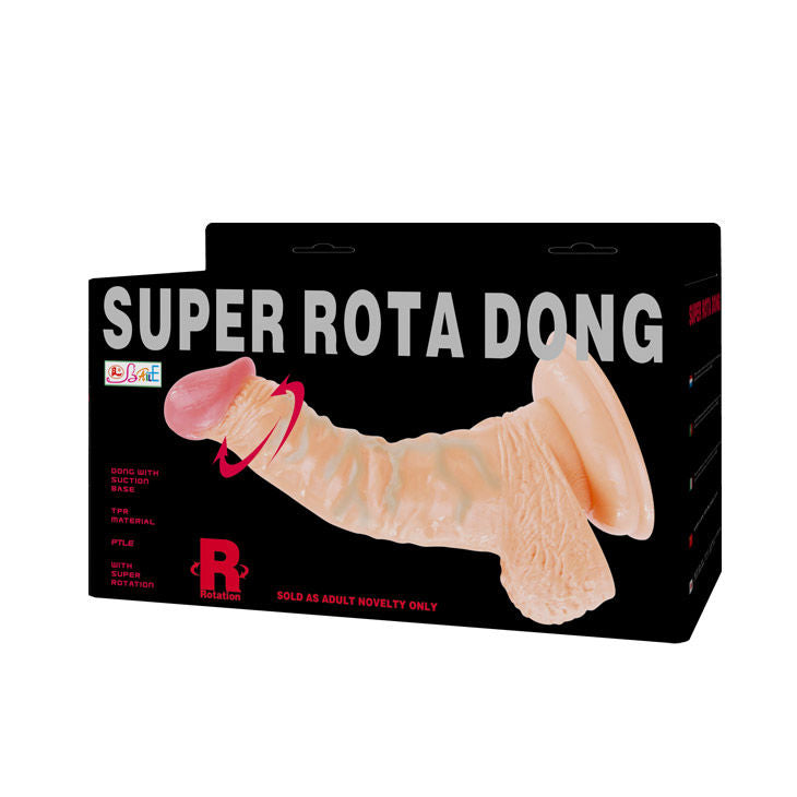 Dildo realistico rotante con vibrazione potente ventosa TPR stimolazione punto G forma curva Baile Vibrators