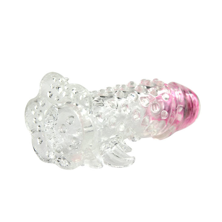 Guaina allungatrice vibrante per pene con stimolazione sensibile e materiale sicuro Baile For Him