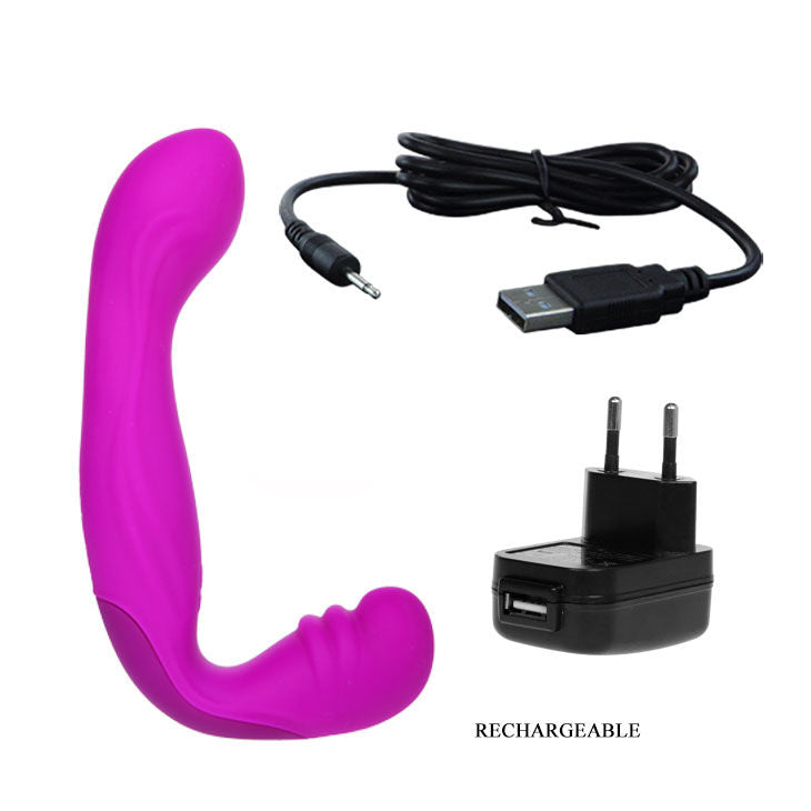 Pettorina ergonomica senza cinghie con vibrazione e stimolazione punto G ricaricabile Pretty Love