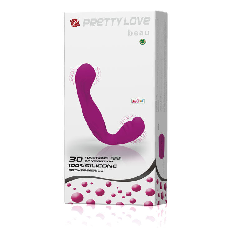 Pettorina ergonomica senza cinghie con vibrazione e stimolazione punto G ricaricabile Pretty Love