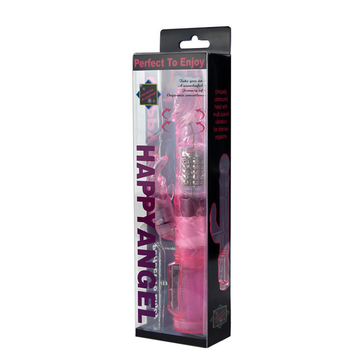 mini vibratore rotatore rosa gelatina con stimolatore clitoride regolazioni multiple Baile Rotations
