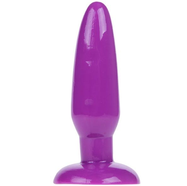 Plug anale piccolo rosa ventosa morbido per dilatazione gelatina 15 cm fissaggio superficie BAILE ANAL