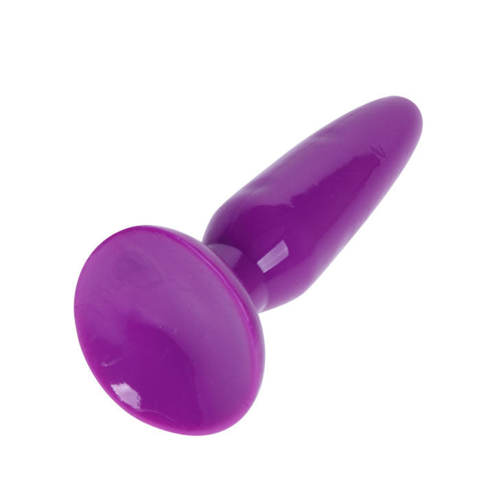 Plug anale piccolo rosa ventosa morbido per dilatazione gelatina 15 cm fissaggio superficie BAILE ANAL