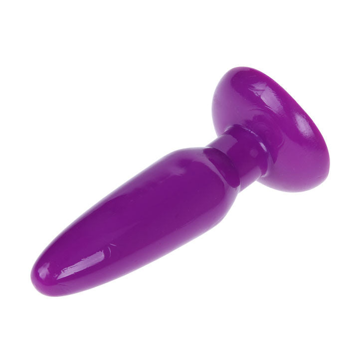 Plug anale piccolo rosa ventosa morbido per dilatazione gelatina 15 cm fissaggio superficie BAILE ANAL