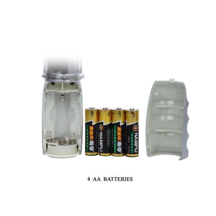 Vibratore Rotante Trasparente 26.5 Cm con Perle Rotanti e Modalità Multiple per Piacere Unico Baile Rotations