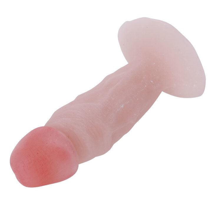 Plug anale a foma di fallo realistico 11x3 cm in materiale morbido resistente ideale Preliminari Sessuali Baile Dildos