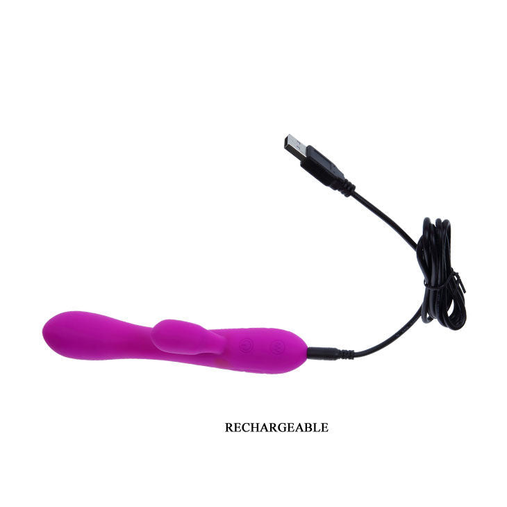 Vibratore Victor con stimolatore clitoride e 30 funzioni silicone morbido ricaricabile doccia spa Pretty Love Smart