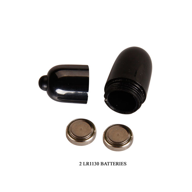 Anello fallico vibratore nero in silicone con proiettile vibrante per stimolazione clitoridea Pretty Love Male