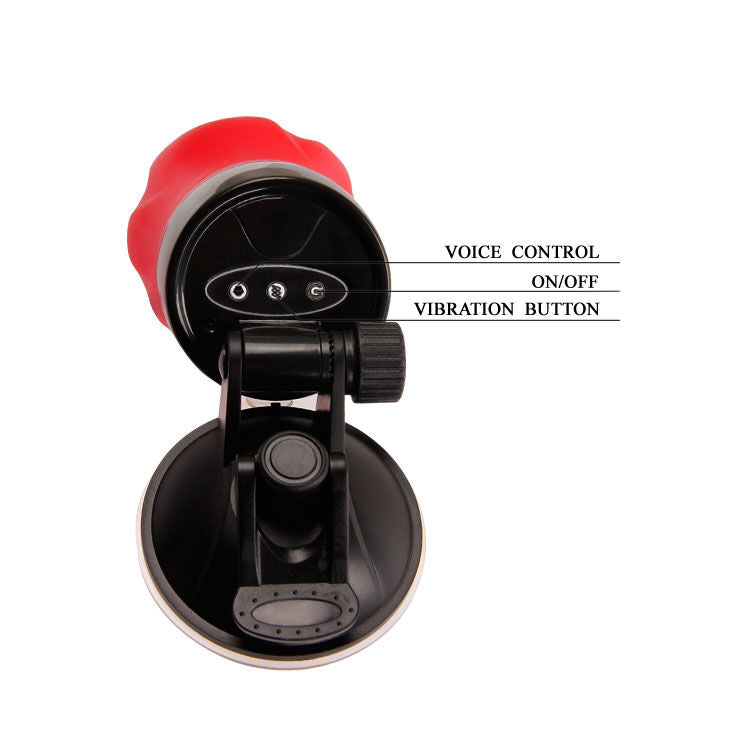 masturbatore realistico crazy bull vagina flora con base aspirante e 12 modalità vibrazione hands free CRAZY BULL