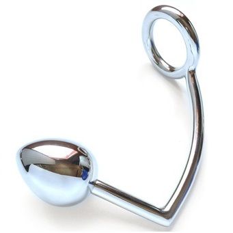 Anello fallico e sfera anale in acciaio chirurgico per piacere BDSM intenso e sicuro dimensioni ergonomiche Metal Hard