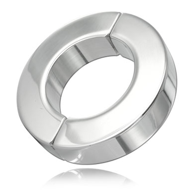 Anello per testicoli in acciao lucido con serraggio a vite per pressione regolabile 14mm