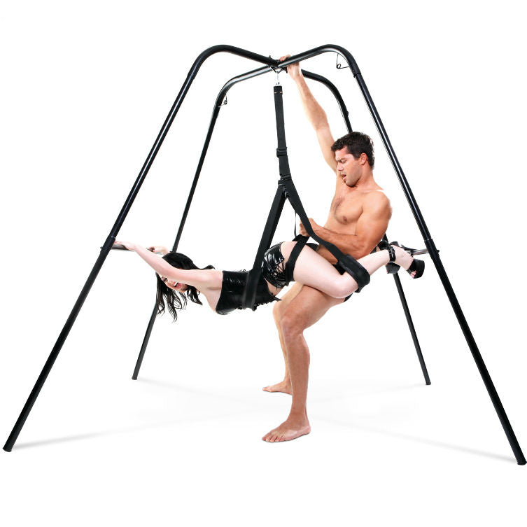 Supporto altalena bondage con robusto telaio in acciaio e facile montaggio per posizioni innovative Fetish Fantasy Series