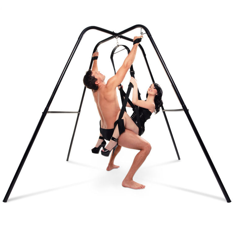 Supporto altalena bondage con robusto telaio in acciaio e facile montaggio per posizioni innovative Fetish Fantasy Series