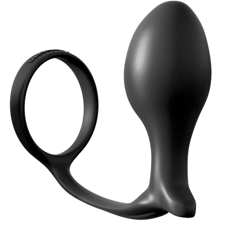 Plug anale Ass Gasm in silicone con anello per prolungamento erezione e stimolazione prostata 10 cm Anal Fantasy Series