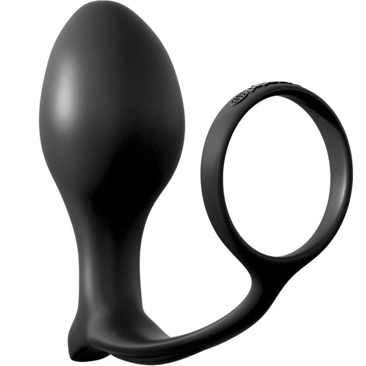 Plug anale Ass Gasm in silicone con anello per prolungamento erezione e stimolazione prostata 10 cm Anal Fantasy Series