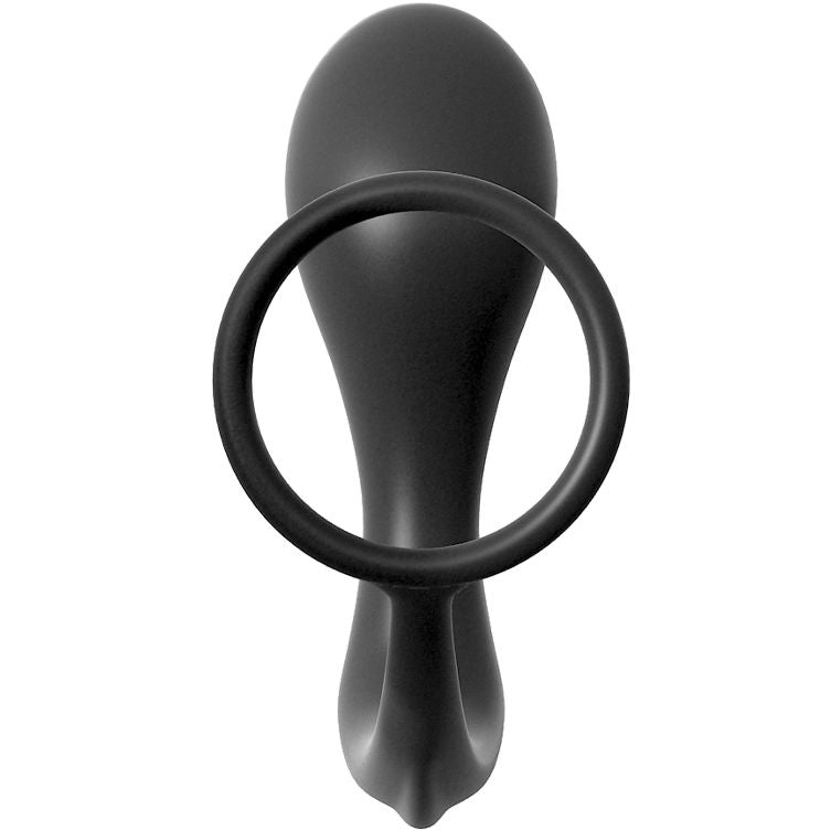 Plug anale Ass Gasm in silicone con anello per prolungamento erezione e stimolazione prostata 10 cm Anal Fantasy Series