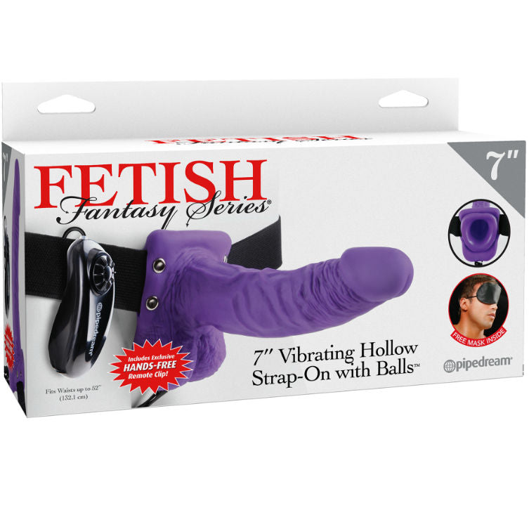 Fetish Fantasy Series - Ceinture vibrante creuse série 7 avec boules 17,8 cm violet