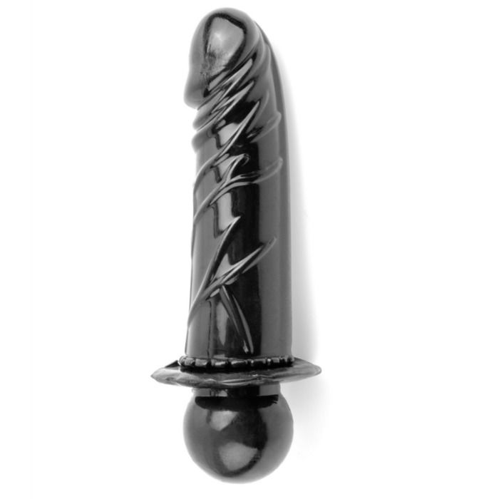 Bavaglio morso in  pelle con dildo 13 cm removibile regolabile per bondage fetish Fetish Fantasy Series