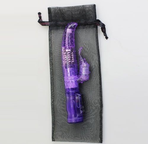 Vibratore rabbit in gel rotante doppia stimolazione clito e vagi velocità variabile Baile Rotations