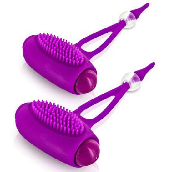 stimolatore vibrante capezzoli in silicone con forte vibrazione bancroft funzionante a batterie pretty love flirtation