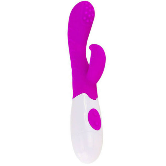 Vibratore stimolatore clitoride vaginale punto G 7 velocità ergonomico silicone alta qualità Pretty Love