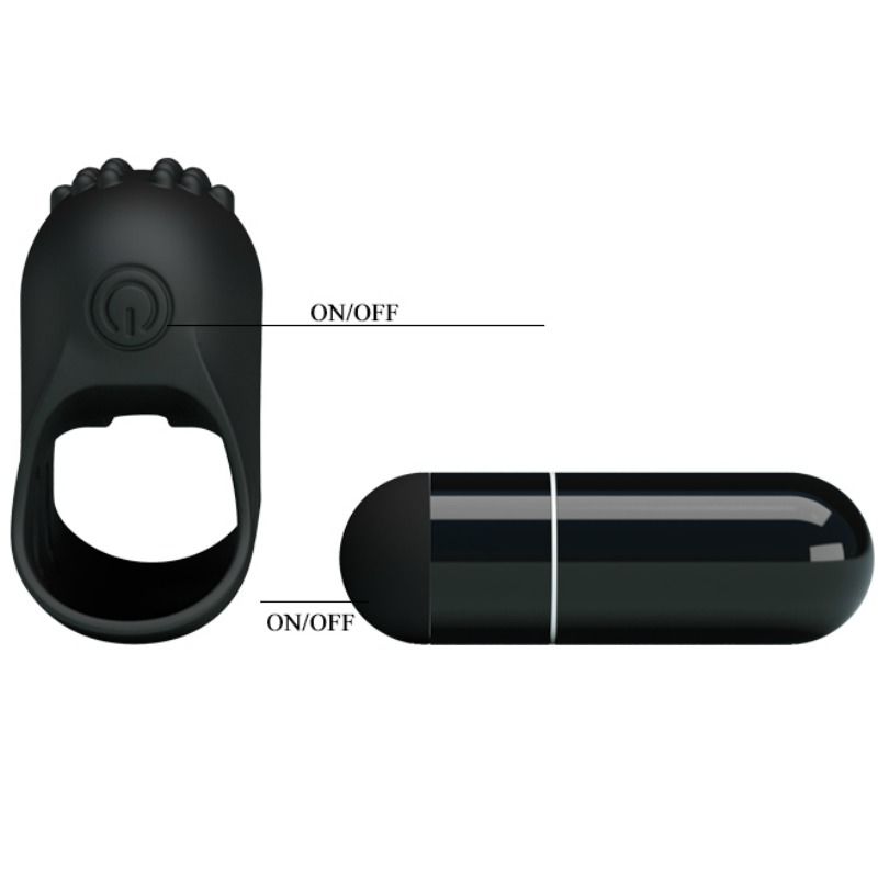 Pretty Love - Dé à coudre vibrant Flirt Black Steward