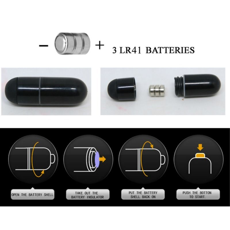 Pretty Love - Dé à Coudre Vibrant Flirtation Noir Stanford