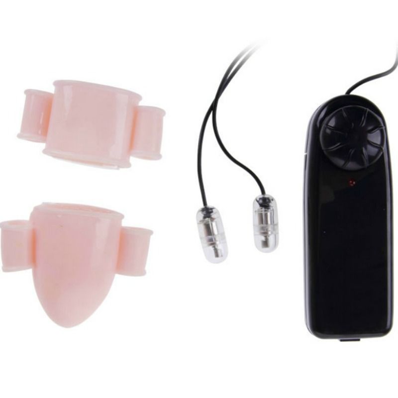 Guaina vibrante per pene con doppia estensione e controllo regolabile batterie incluse marca baile for him