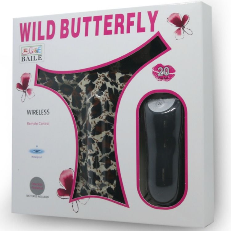 Perizoma con proiettile vibrante telecomandato 20 modalità sexy silicone ABS Baile Stimulating