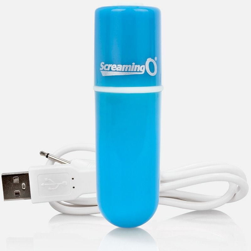 Screaming O - Vooom Rechargeable Vibrating Bullet Blue