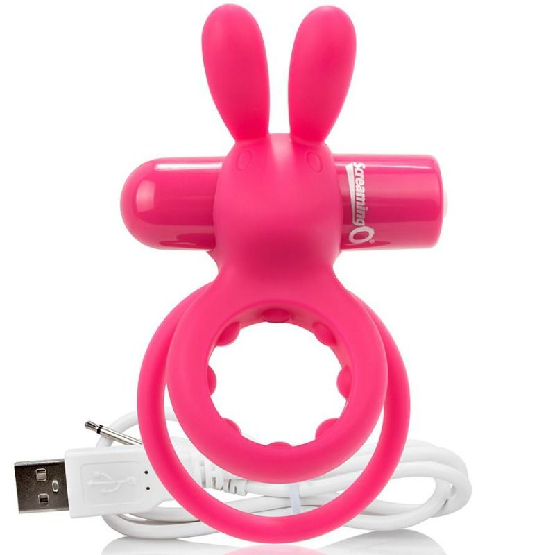 Screaming O - Doppio Anello Ricaricabile Con Rabbit Hare Rosa