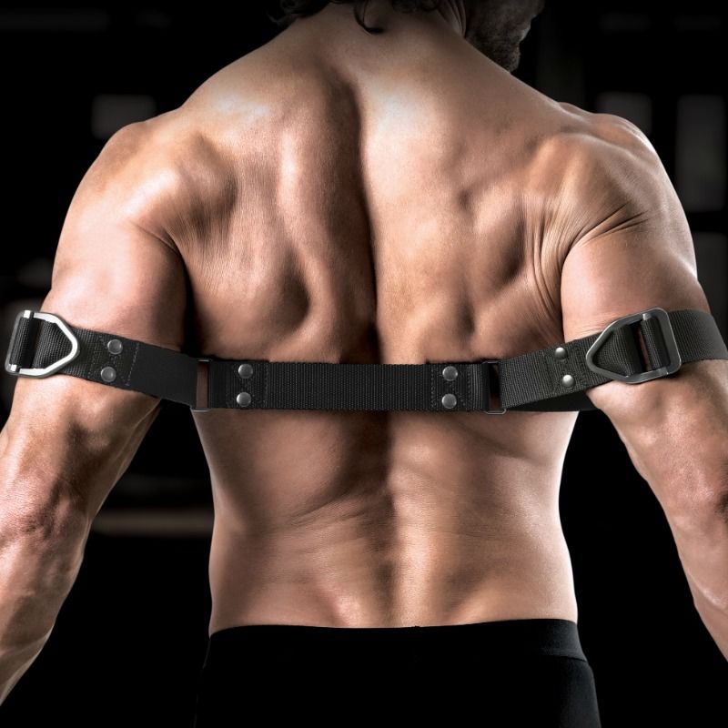 Fascia bicipiti per sottomissione costrizione in nylon con ganci in metallo bondage regolabile senza ftalati sir richards