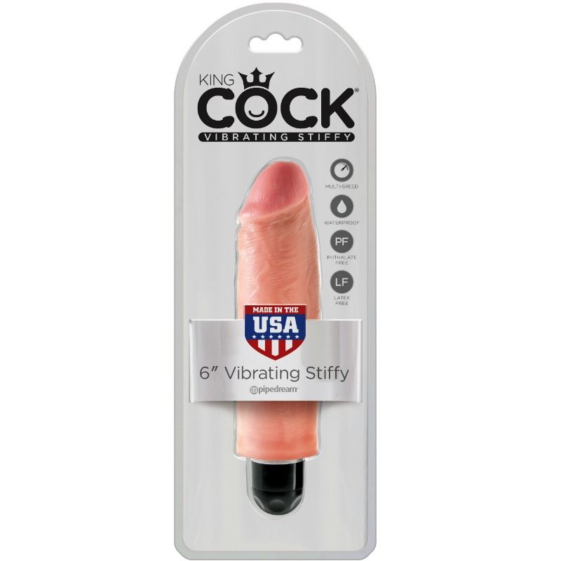King Cock - Vibratore Rigido Realistico 15.24 Cm Naturale