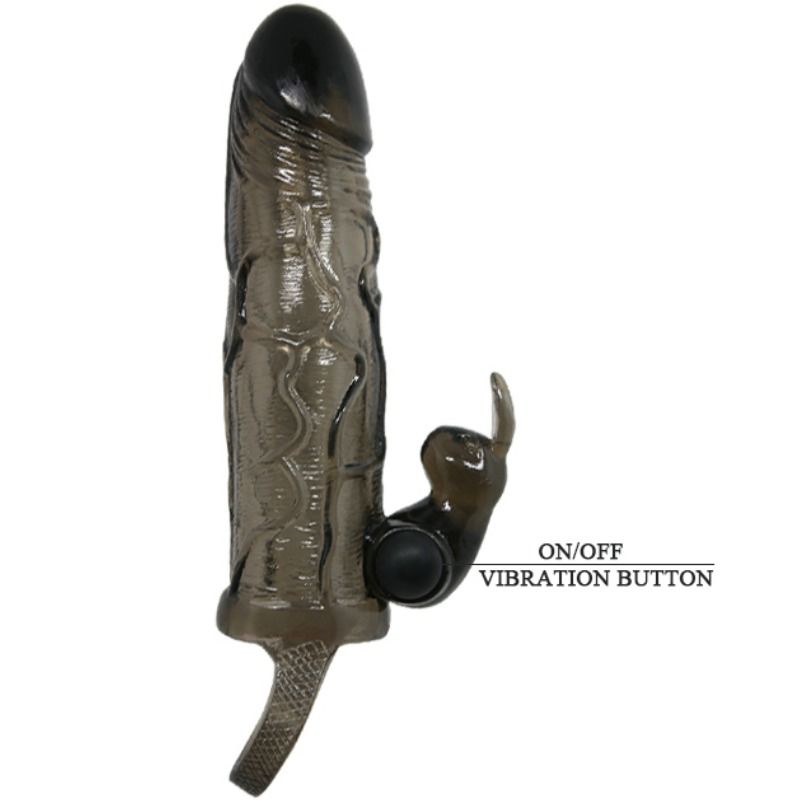 Baile - Copertura Pene Uomo Coraggioso Con Coniglio Nero 16.5 Cm