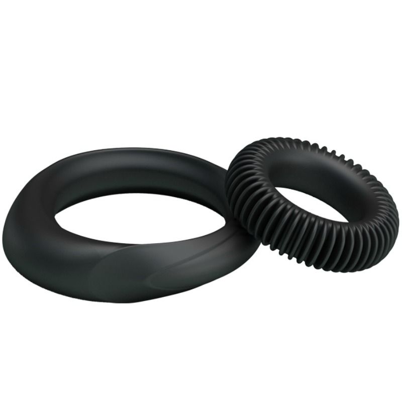 Baile - Kit 2 Anelli In Silicone Ring Manhood
