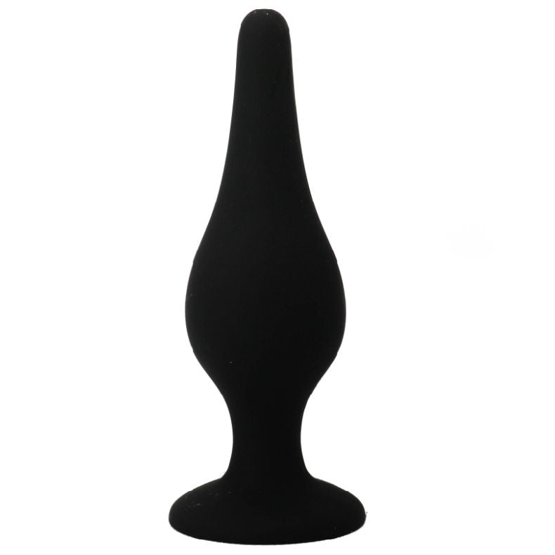 tappo ergonomico in silicone nero 14 cm con ventosa per stimolazione anale prostatica sommergibile pretty love bottom